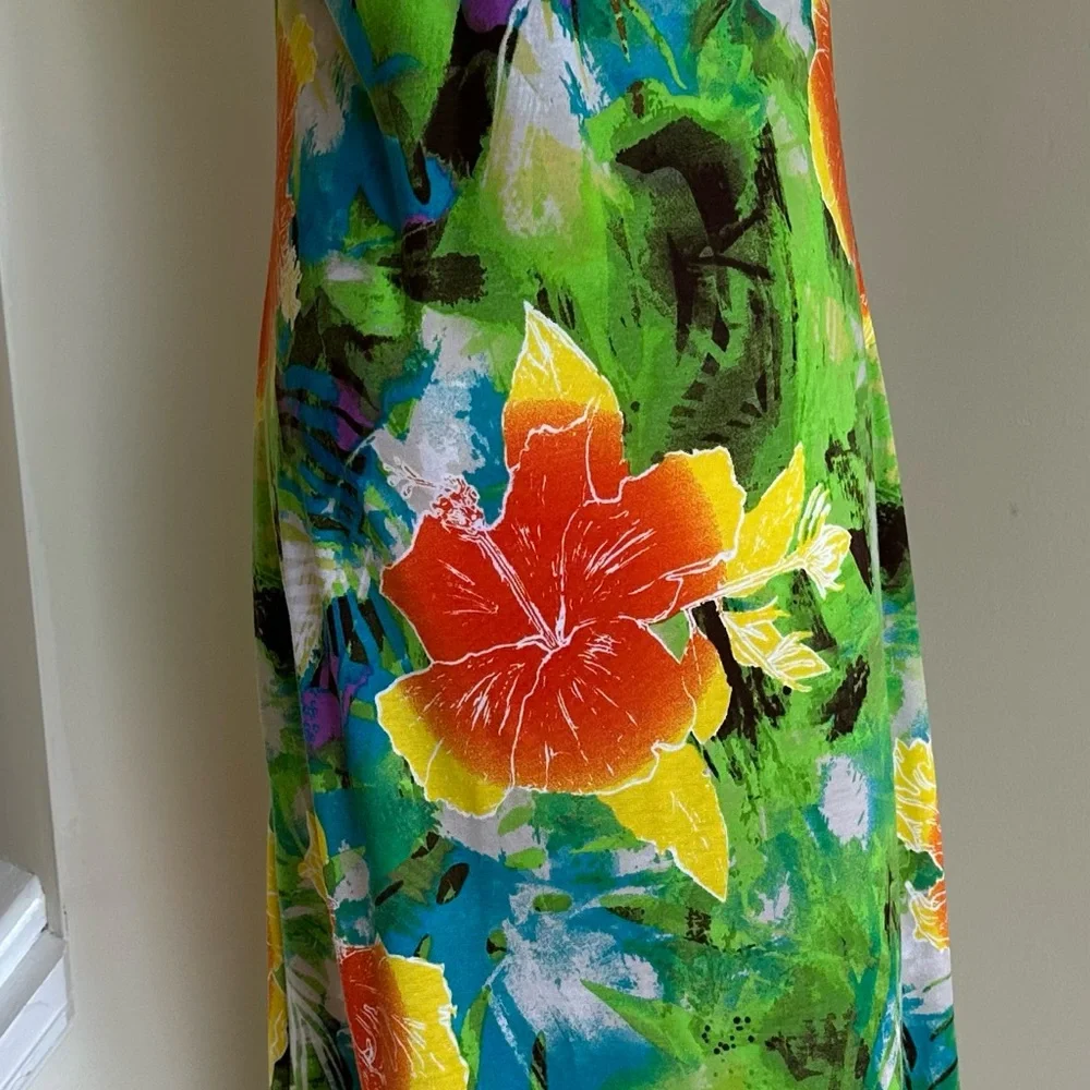 Tropical Print Sundress- Large - Picture 4 of 8